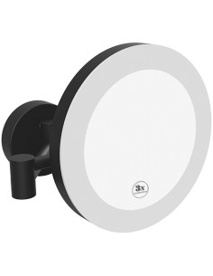 Cosmetic mirror with LED lighting, ø 200 mm