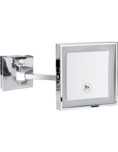 Cosmetic mirror with LED lighting  200 × 200 mm