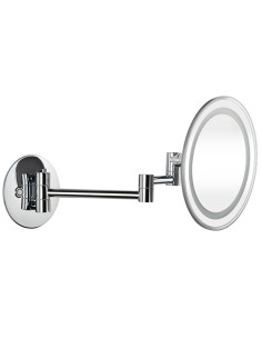 Cosmetic mirror with LED lighting, ø 225 mm