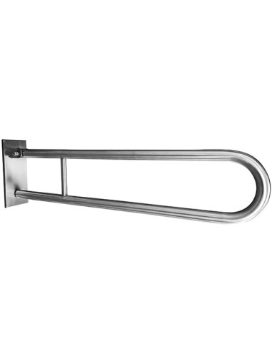 HELP: Folding grab bar in U shape 813 mm, stainless steel, brushed, with cover