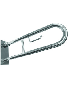 HELP: Folding grab bar in U shape with TP Holder 900 mm, stainless steel, matt, with cover