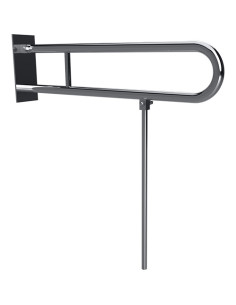 HELP: Folding grab bar in U shape 813 mm, stainless steel, polished, with cover