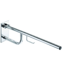 HELP: Foldable grab bar with TP Holder 760 mm, stainless steel, polished,  with cover