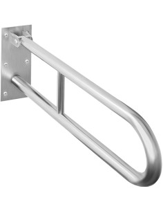 HELP: Folding grab bar in U shape 750 mm, stainless steel, brushed, without cover