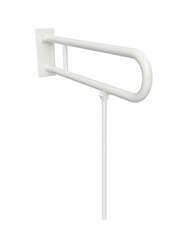 HELP: Folding grab bar in U shape with support  850 mm, white, without cover