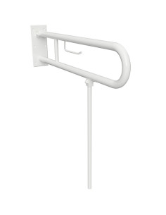 HELP: Folding grab bar in U shape with TP holder  600 mm, white, without cover