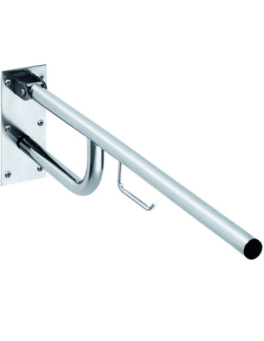 HELP: Foldable grab bar with TP Holder 760 mm, stainless steel, polished, without cover