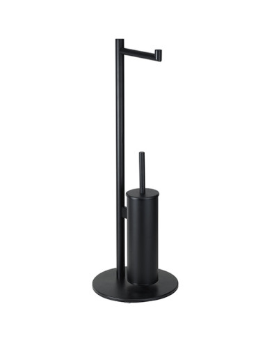 DARK: Free standing toilet paper and toilet brush holder