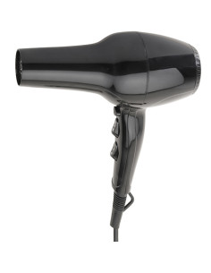 Hair dryer without holder, straight cable, black, 1800W, Ionic function