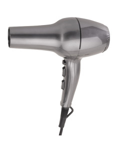 Hair dryer without holder, straight cable, grey, 1800W, Ionic function