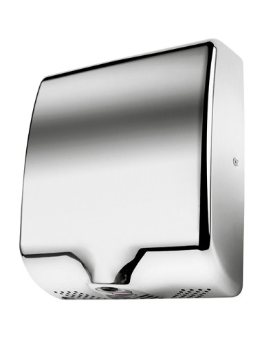 Automatic hand dryer, 1000 W, HEPA filter, stainless steel, brushed