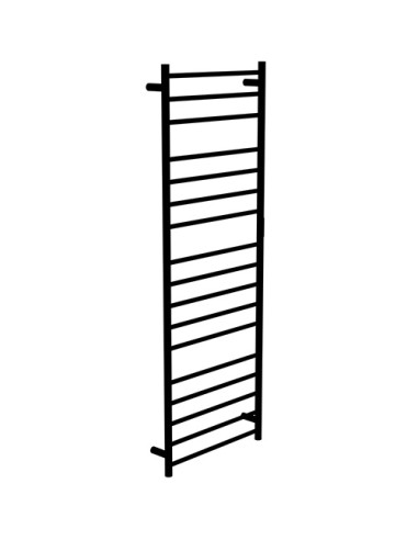 Heated towel rail 600x1680mm, 285W, black