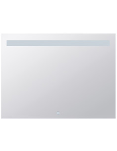 Mirror with LED lighting 800 x 600 mm, touch sensor