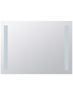 Mirror with LED side lighting, 800 x 600 mm