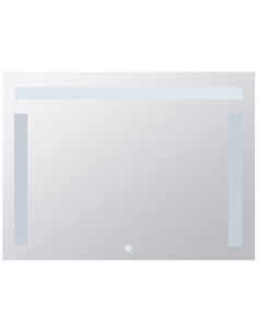 Mirror with LED lighting 800 x 600 mm, touch sensor