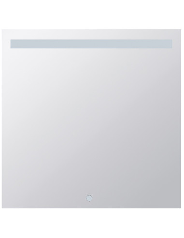 Mirror with LED lighting 800 x 800 mm, touch sensor