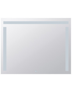 Mirror with LED lighting 1000 × 800 mm, touch sensor