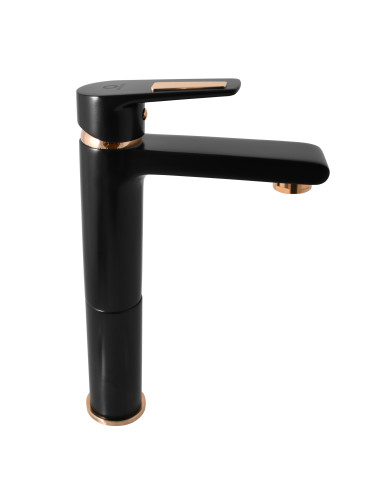Washbasin faucet high COLORADO BLACK MATT/GOLD - Barva černá matná/zlato,Rozměr 3/8''