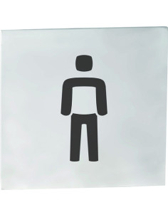 HOME: Pictogram – Men\'s toilet, square, matt