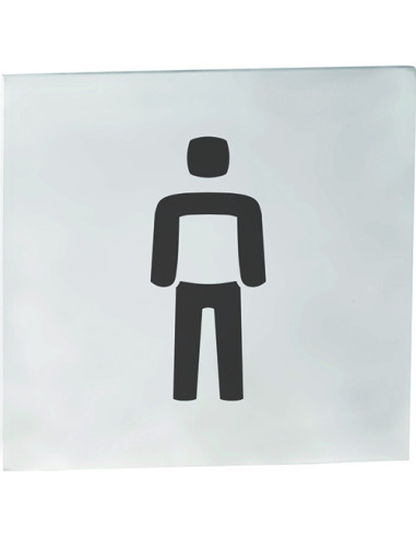 HOME: Pictogram – Men\'s toilet, square, matt