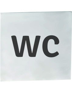 HOME: Pictogram – WC, square, matt