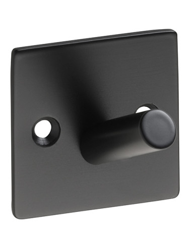 EASY01: Single robe hook, black