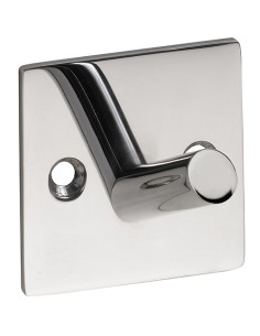 EASY01: Single robe hook, polished