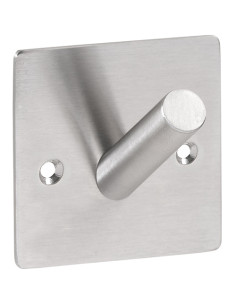 EASY01: Single robe hook, brushed