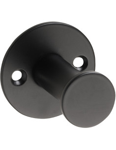 EASY01: Single robe hook, black