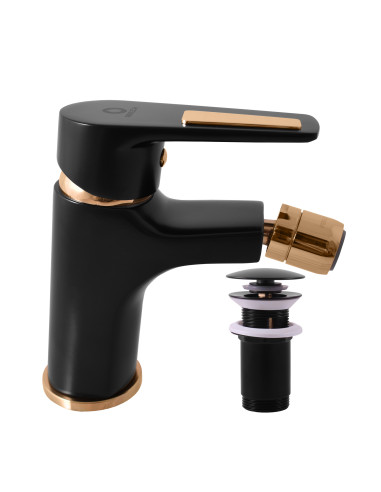 Bidet faucet COLORADO BLACK MATT/GOLD - t-id-3846