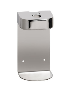 Holder for soap dispenser, round, polished