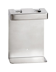 Double holder for soap dispenser, square, mat