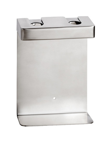 Double holder for soap dispenser, square, mat