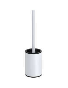 WHITE: Wall mounted toilet brush holder