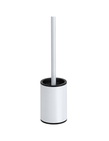 WHITE: Wall mounted toilet brush holder