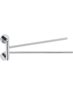 OBLA: Double towel holder, swivel