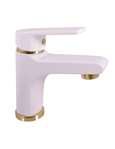 Washbasin faucet  COLORADO GLOSSY WHITE /GOLD - Barva bílá/zlato,Rozměr 3/8''