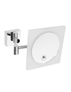 Cosmetic bath mirror with LED 220 x 220 ø 180 mm