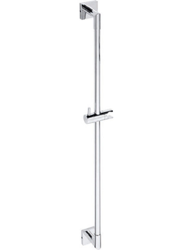 BETA: Shower rod with slider, 845 mm, brass, gloss