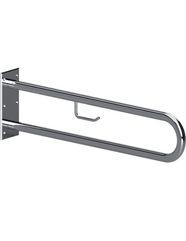 HELP: Grab bar in U shape with TP holder 600 mm, stainless steel, without cover