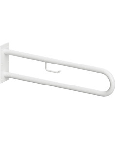 HELP: Grab bar in U shape with TP holder 600 mm, white, without cover