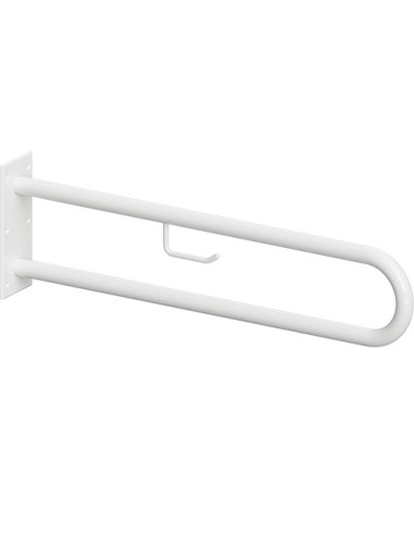 HELP: Grab bar in U shape with TP holder 600 mm, white, without cover