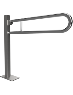 HELP: Folding grab bar U- shapped, ground mounted 813 mm, stainless steel, polished, with cover