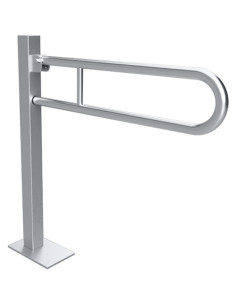 HELP: Folding grab bar U- shapped, ground mounted 813 mm, stainless steel, polished, with cover