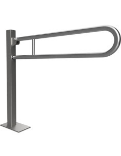 HELP: Folding grab bar U- shapped, ground mounted 850 mm, stainless steel, polished, with cover