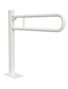 HELP: Folding grab bar U- shapped, ground mounted 850 mm, white, with cover