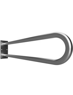 HELP: Grab bar in U shape 850 mm, stainless steel, brushed, without cover