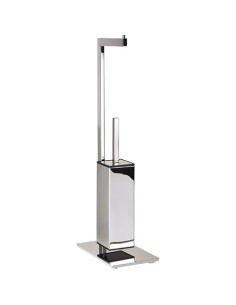 BETA: Free standing stand toilet paper holder and toilet brush