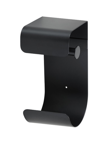 Double toilet paper holder, black