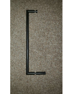 DARK: Towel holder for glass door, 600 mm